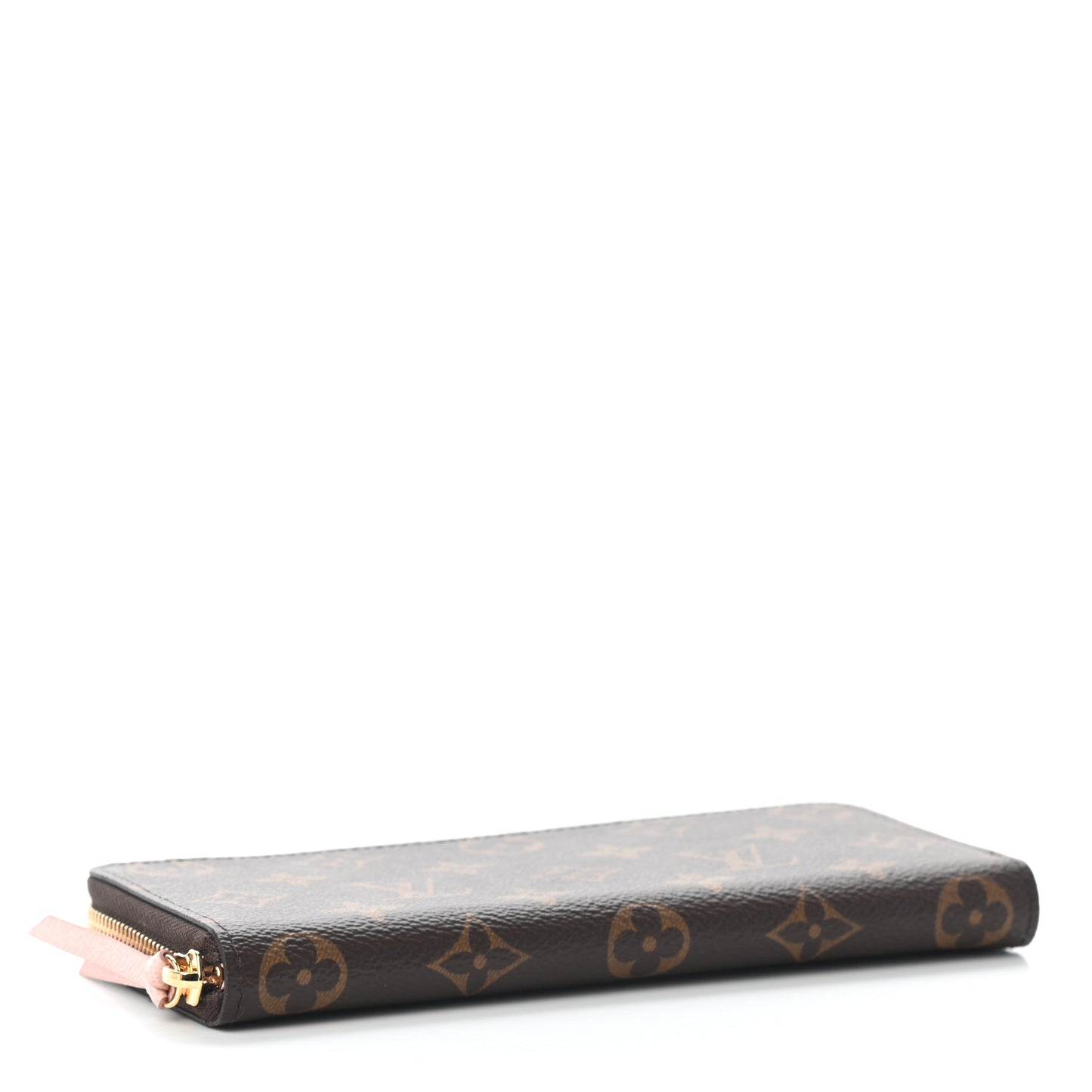 Monogram Clemence Wallet Rose Ballerine