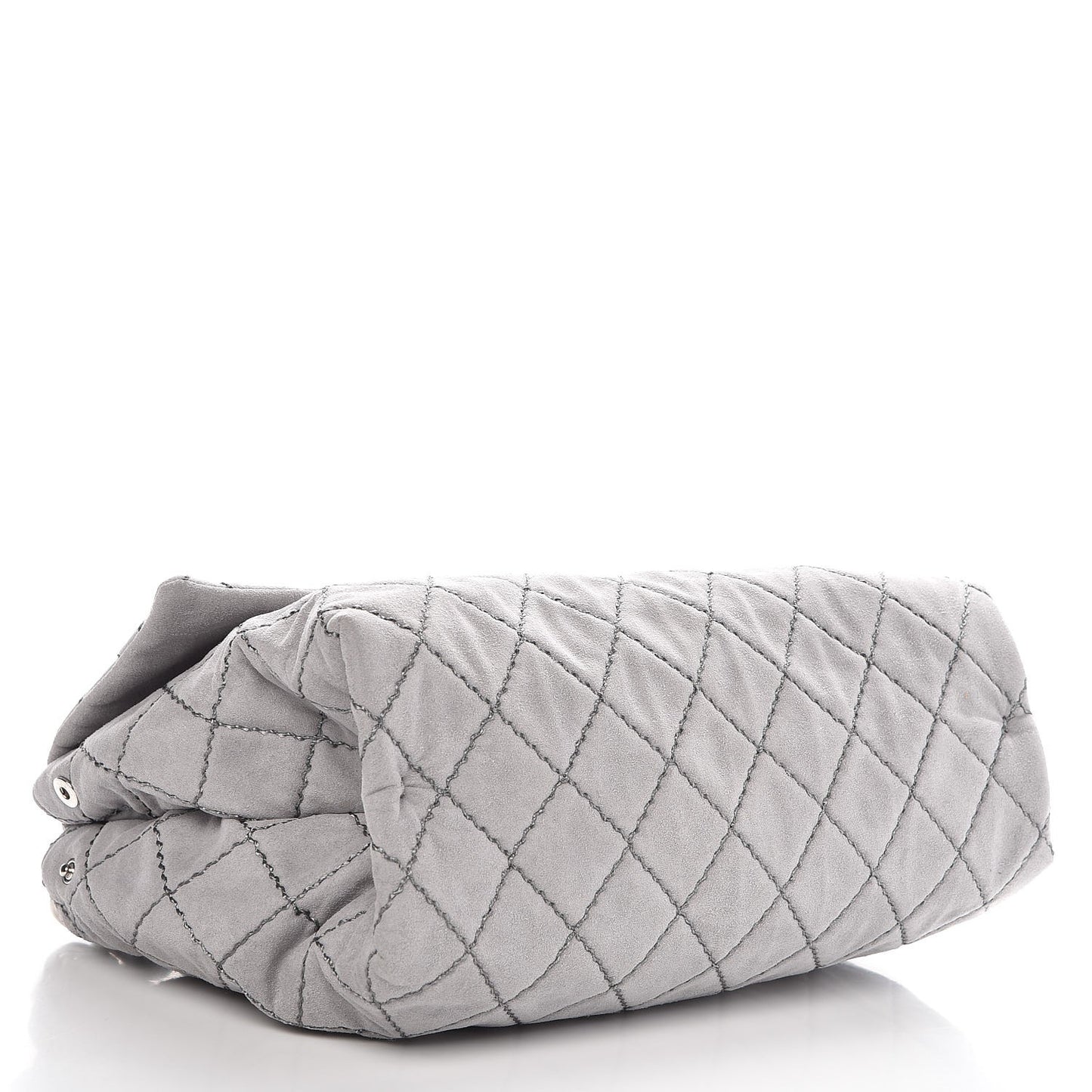Shaggy Deer Quilted Large Beckett Shoulder Bag Grey