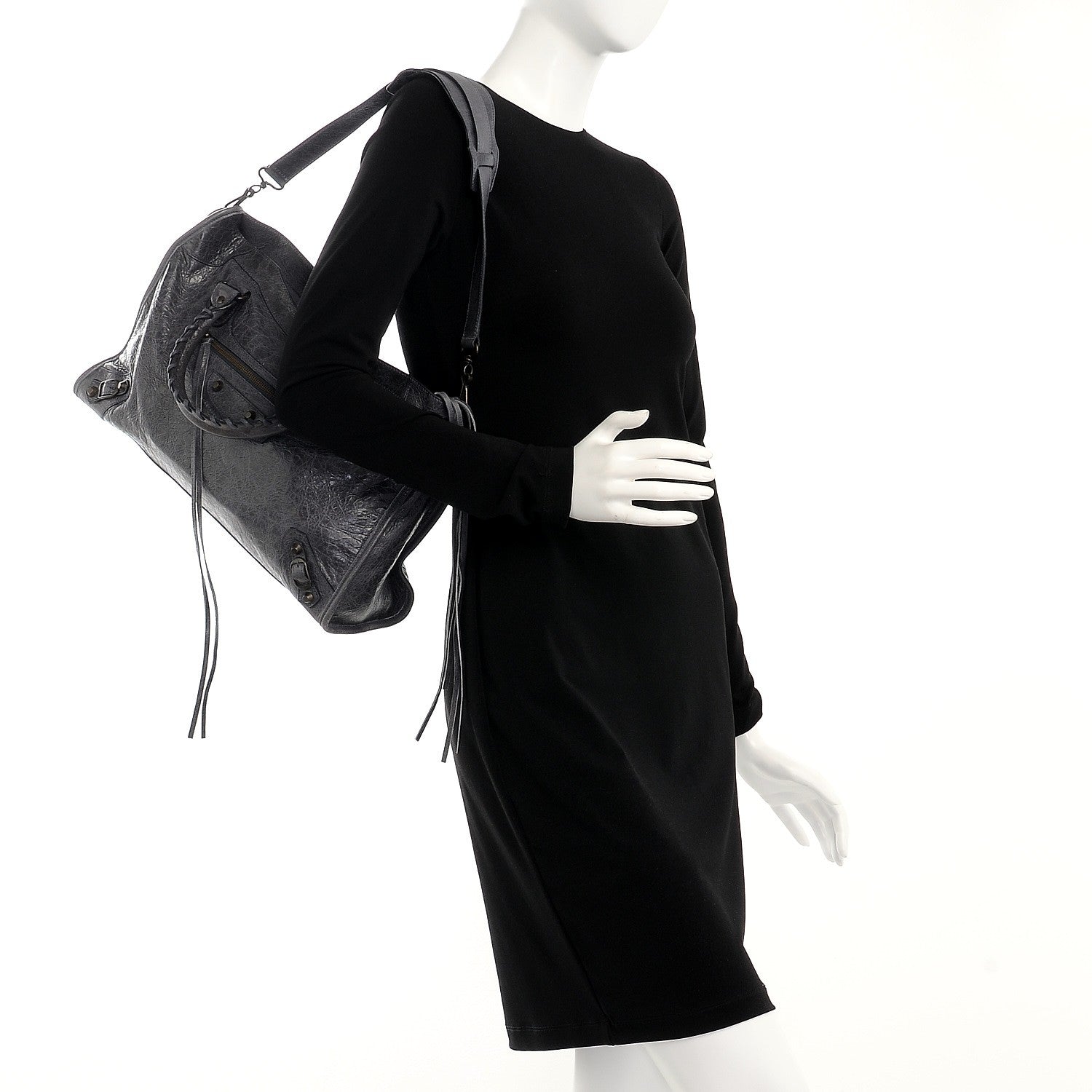 Balenciaga Agneau Classic Hardware City Anthracite 2 of 8