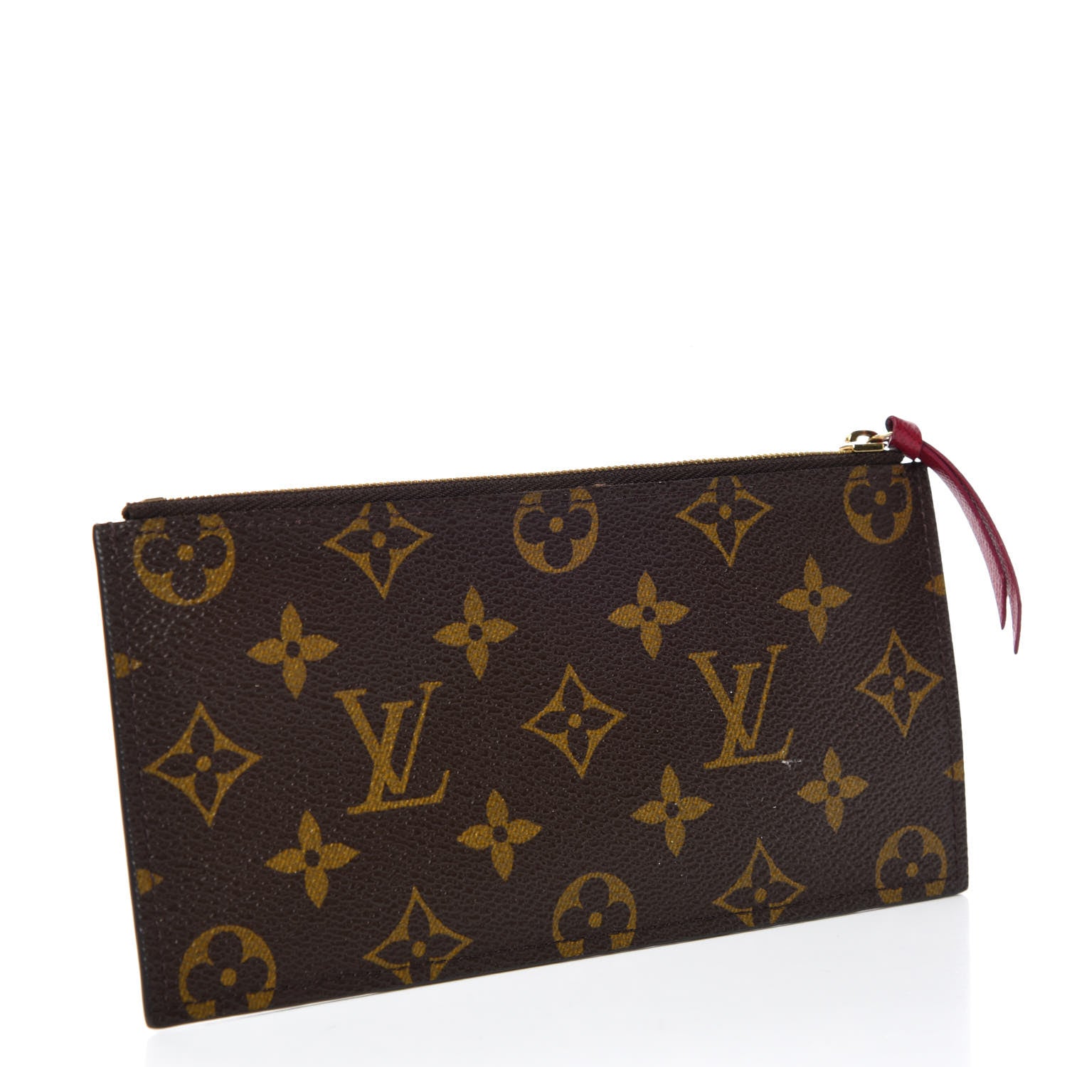 Louis Vuitton Monogram Felicie Chain Wallet Zippered Insert Fuchsia 3 of 6