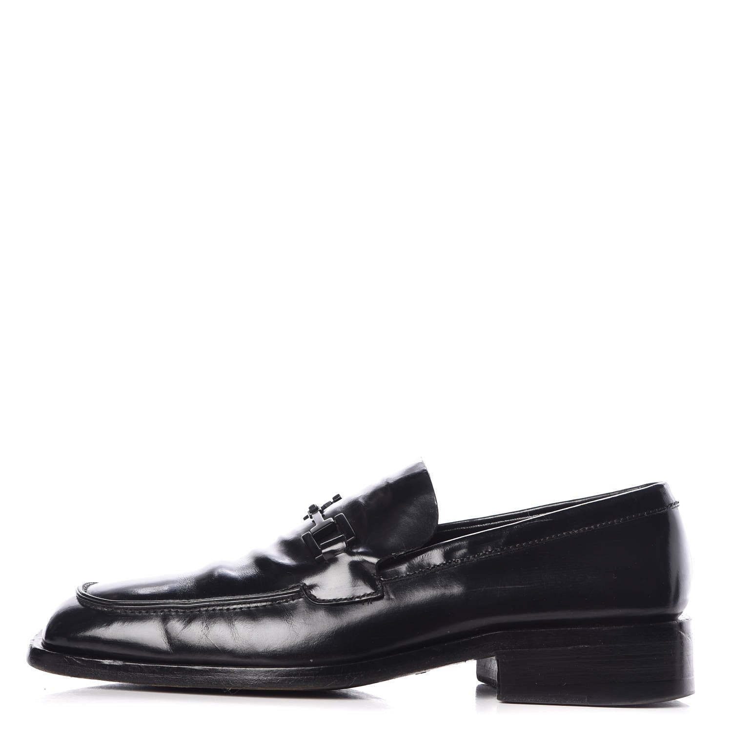 Gucci Calfskin Mens Horsebit Loafers 7.5 Black 1 of 14