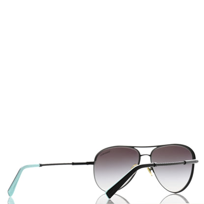 Tiffany Acetate TF3062 Pilot Sunglasses Black Blue 4 of 7