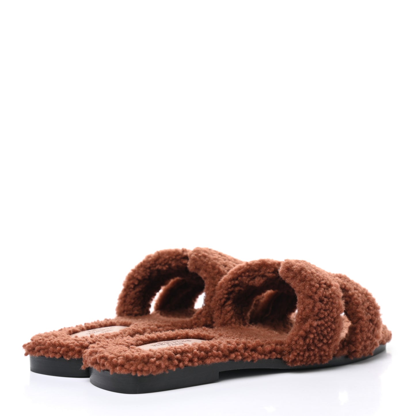 Woolskin Oran Sandals 37.5 Cognac