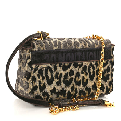Christian Dior Velvet Mizza Embroidered Medium Caro Bag Beige 7 of 8