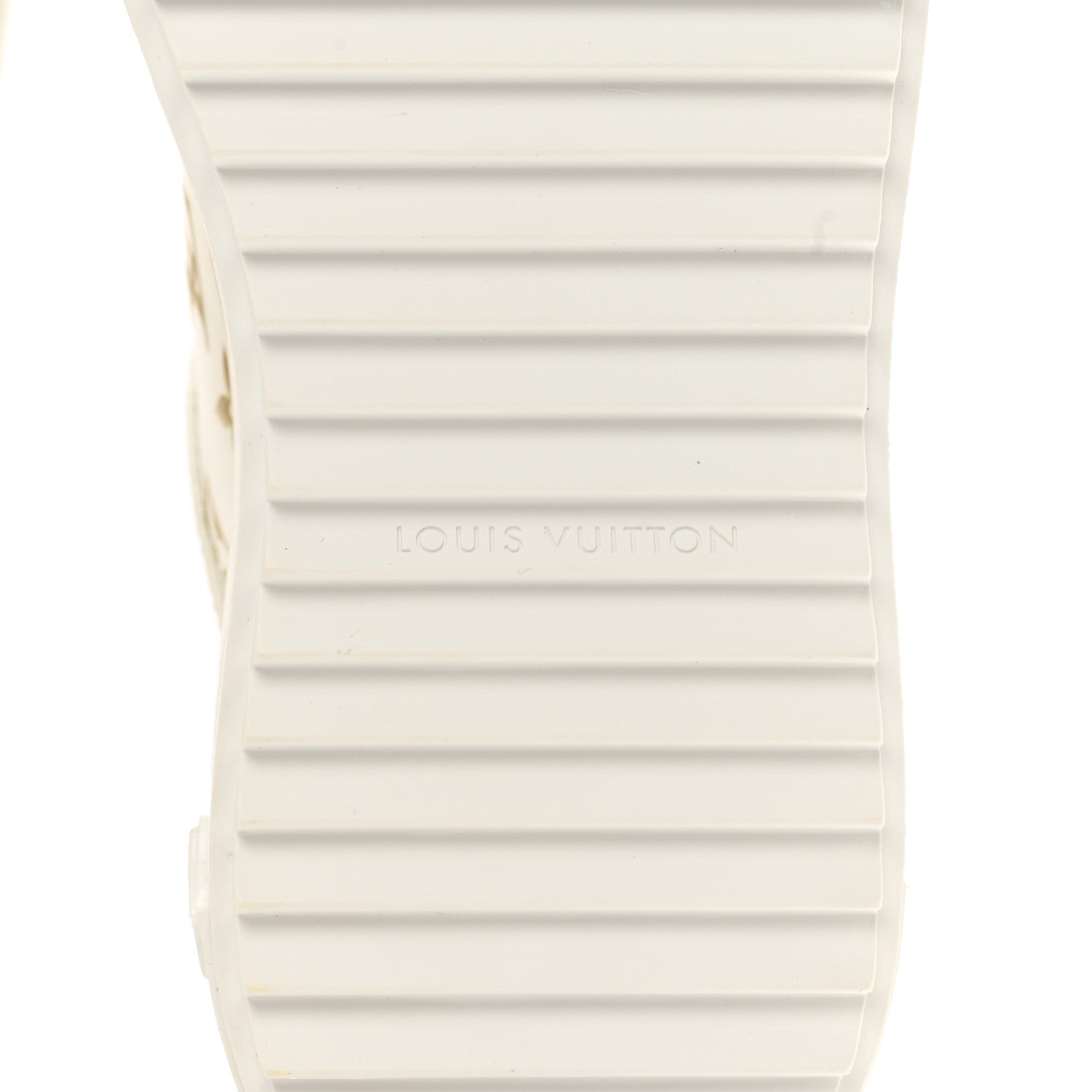Louis Vuitton Calfskin Monogram Debossed Time Out Sneakers 39 White Gold 6 of 10