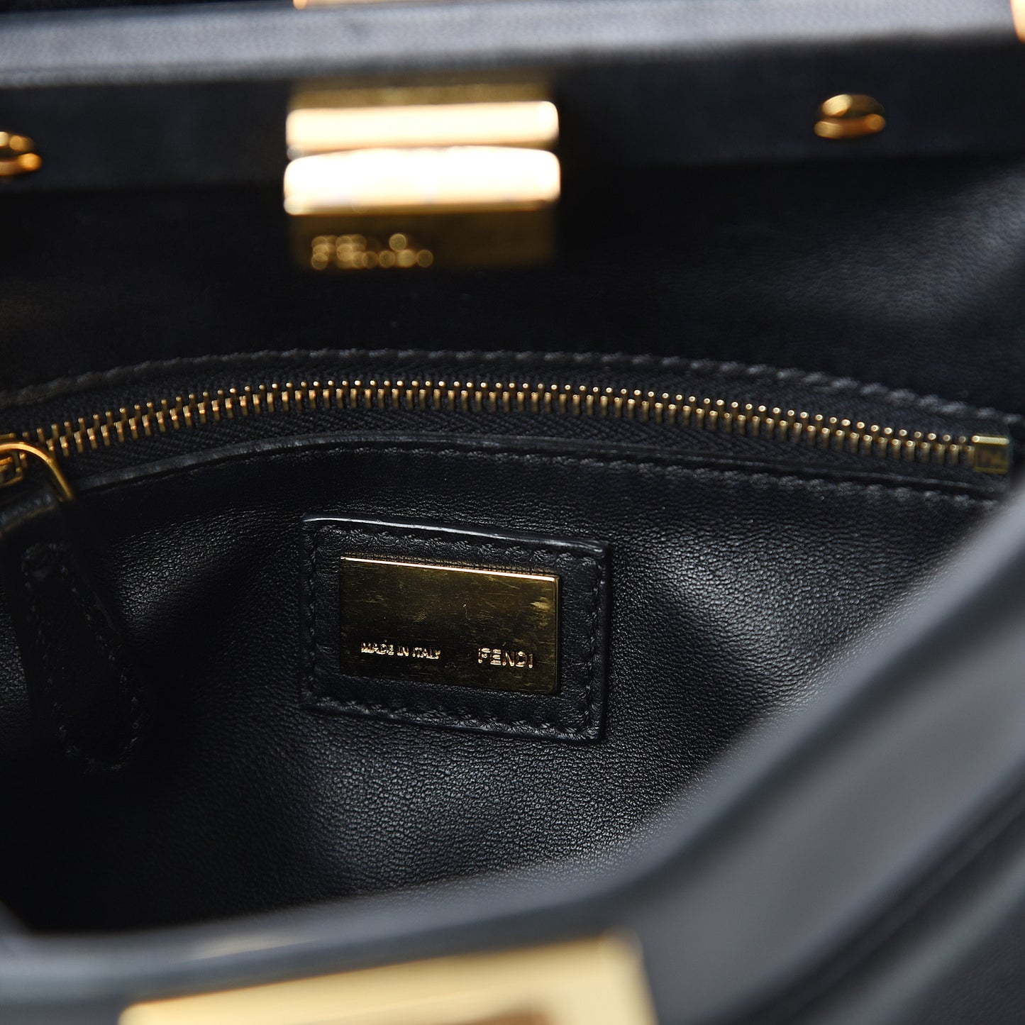 Nappa Mini Peekaboo Iconic Satchel Black