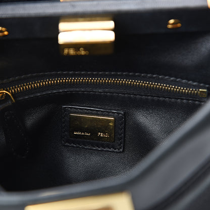 Fendi Nappa Mini Peekaboo Iconic Satchel Black 5 of 8
