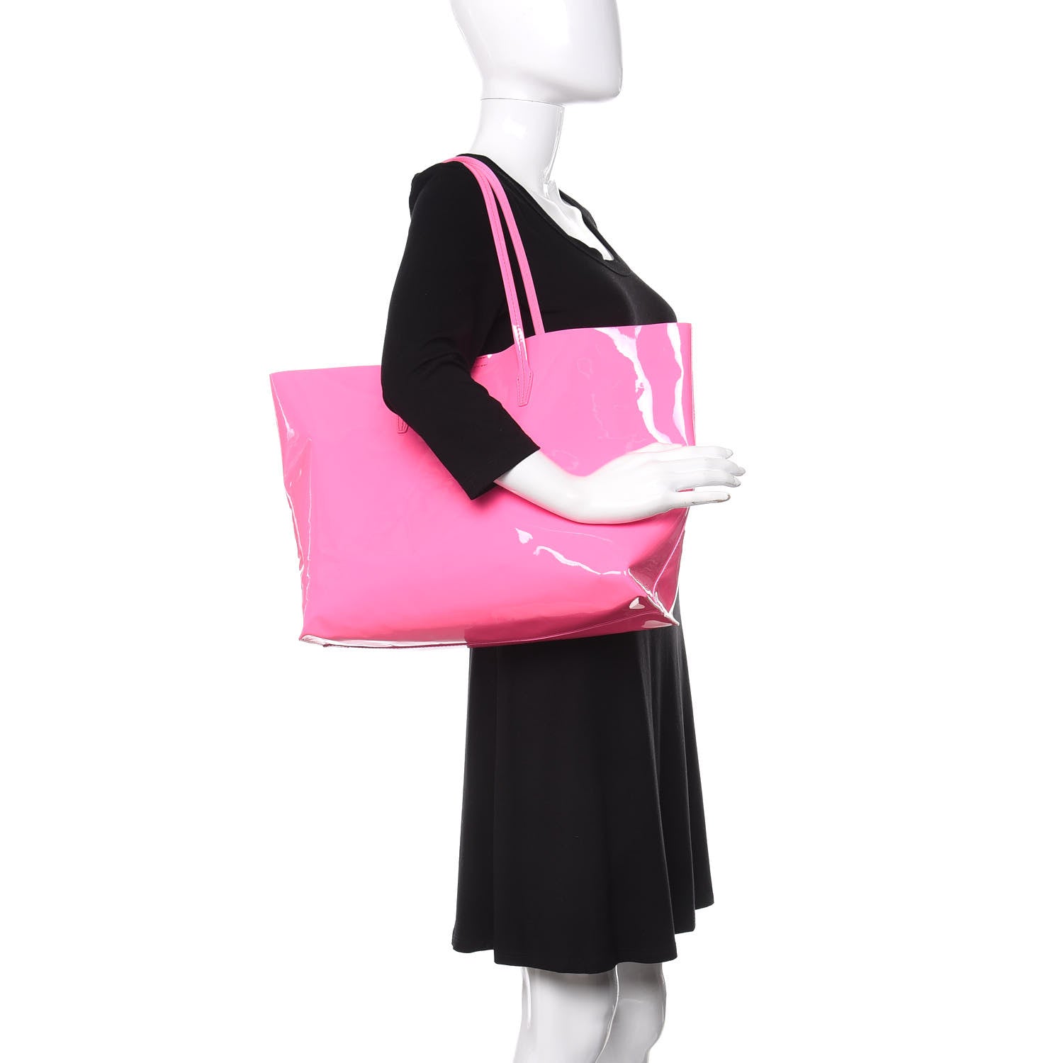 Versace Vernice Palazzo Medusa Tote Pink 2 of 9