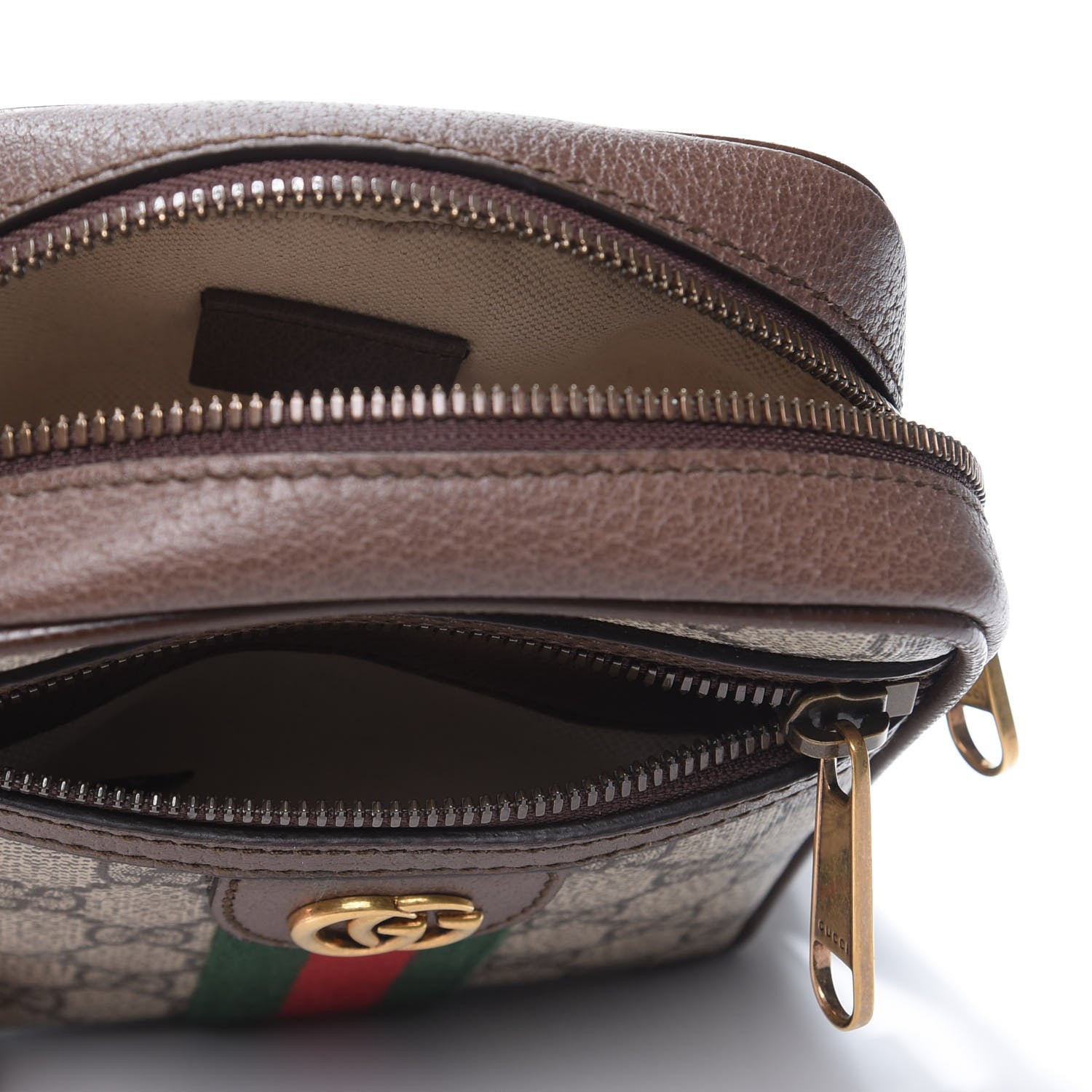Gucci GG Supreme Monogram Web Mini Ophidia Messenger Brown 4 of 9