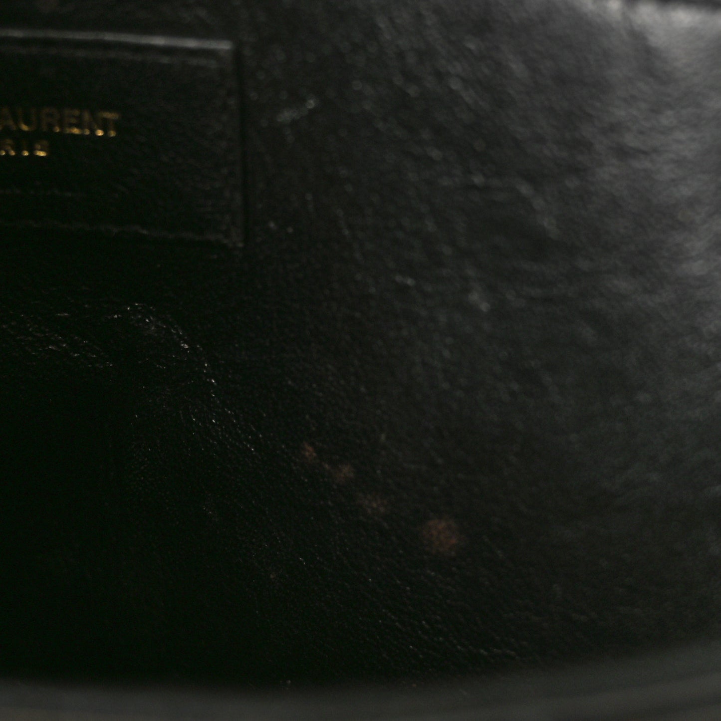 Patent Matelasse Monogram Large Vicky Chain Bag Black