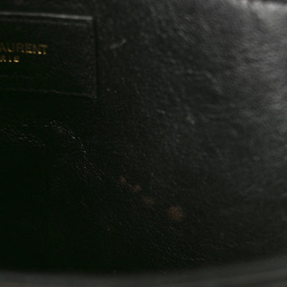 Saint Laurent Patent Matelasse Monogram Large Vicky Chain Bag Black 10 of 11