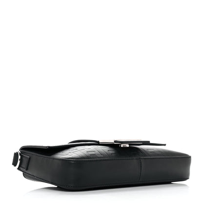 Fendi Vitello Grace FF Gradient Embossed Belt Baguette Bag Black 3 of 8