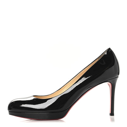 Christian Louboutin Patent New Simple 85 Pumps 41 Black 1 of 9