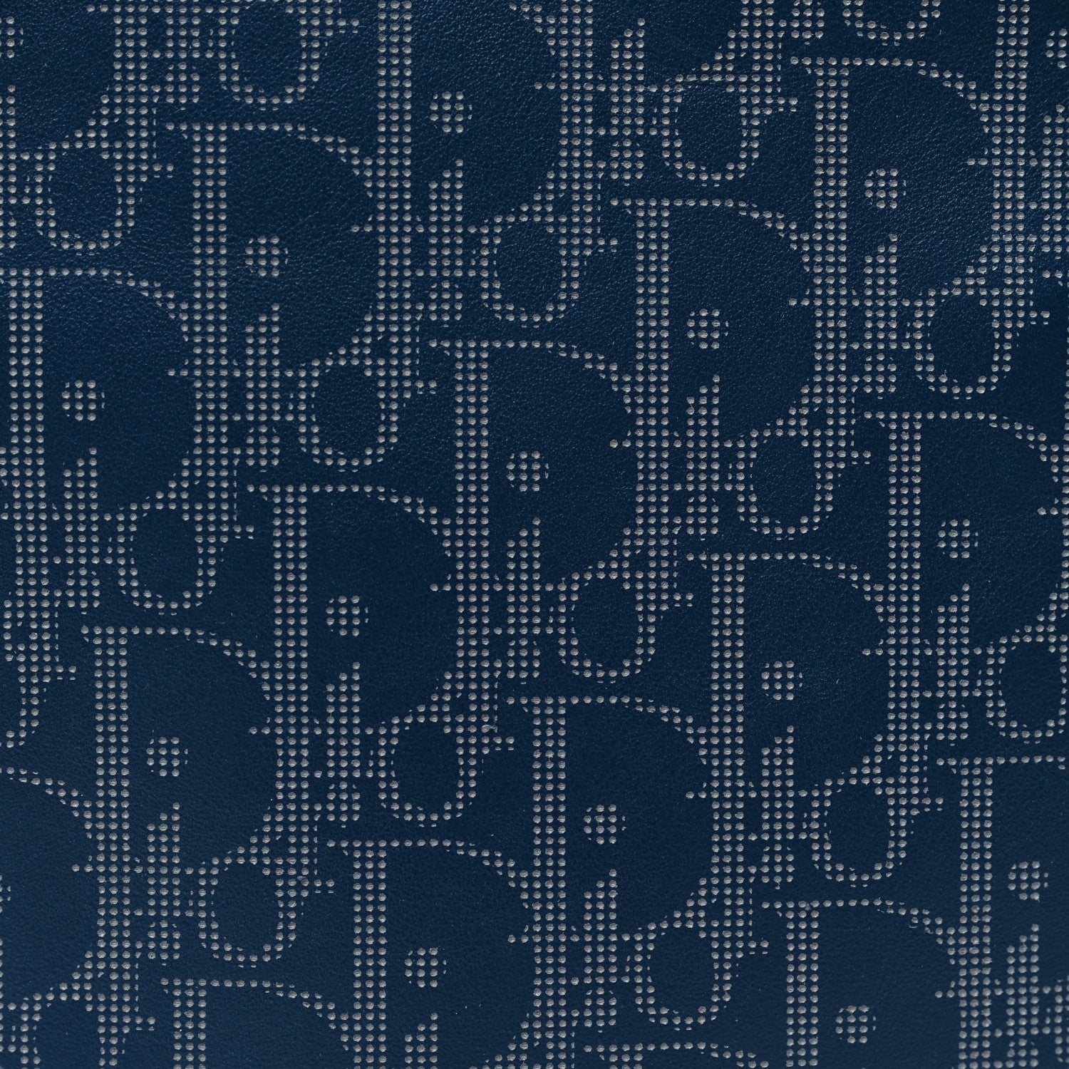 Christian Dior Calfskin Oblique Galaxy Perforated World Tour Messenger Pouch Blue White 8 of 10