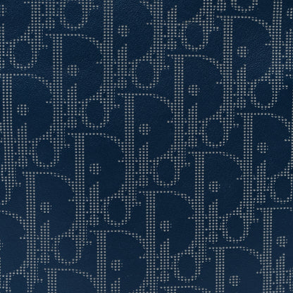 Christian Dior Calfskin Oblique Galaxy Perforated World Tour Messenger Pouch Blue White 8 of 10