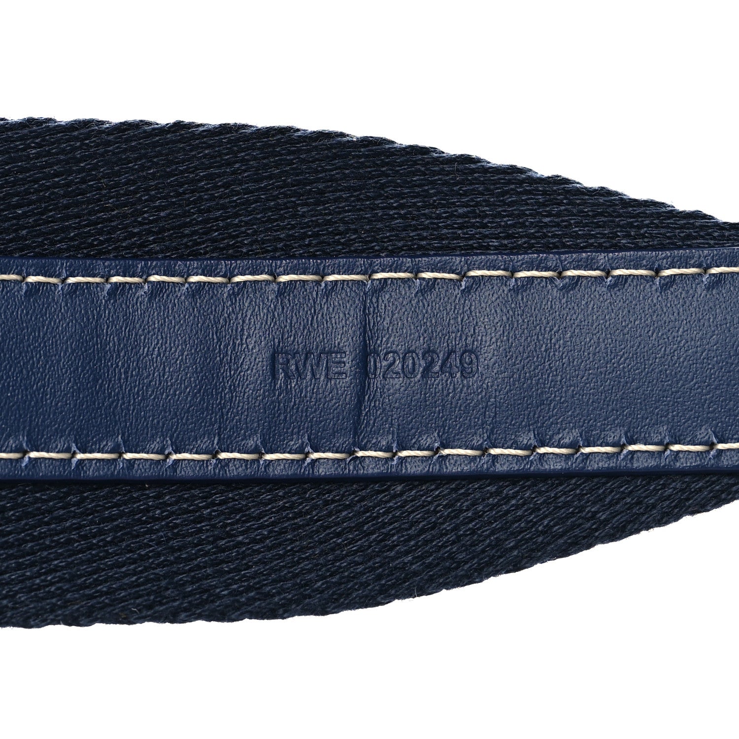 Goyard Canvas Calfskin Adjustable Shoulder Strap Navy Blue 5 of 5