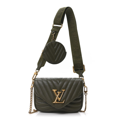 Louis Vuitton Calfskin New Wave Multi Pochette Kaki 1 of 9