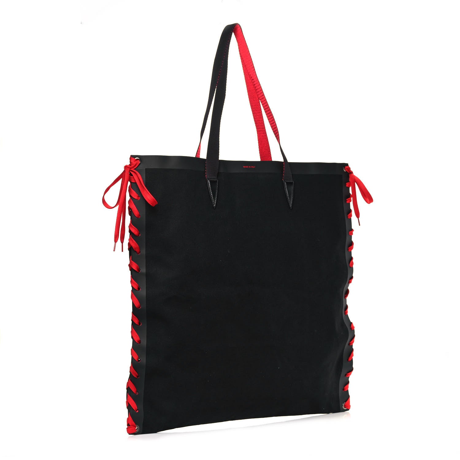 Christian Louboutin Braided Canvas Cabalace Shopper Tote Black 3 of 13