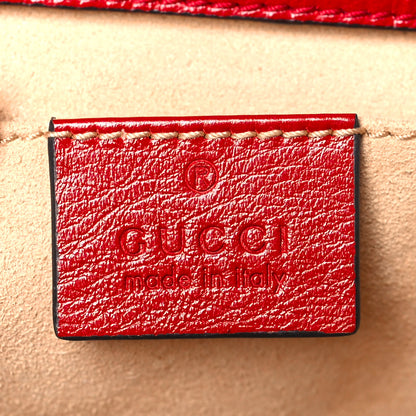 Gucci Monogram Azalea Calfskin Matelasse Diagonal Mini GG Marmont Shoulder Bag Beige Ebony New Cherry Red 6 of 9