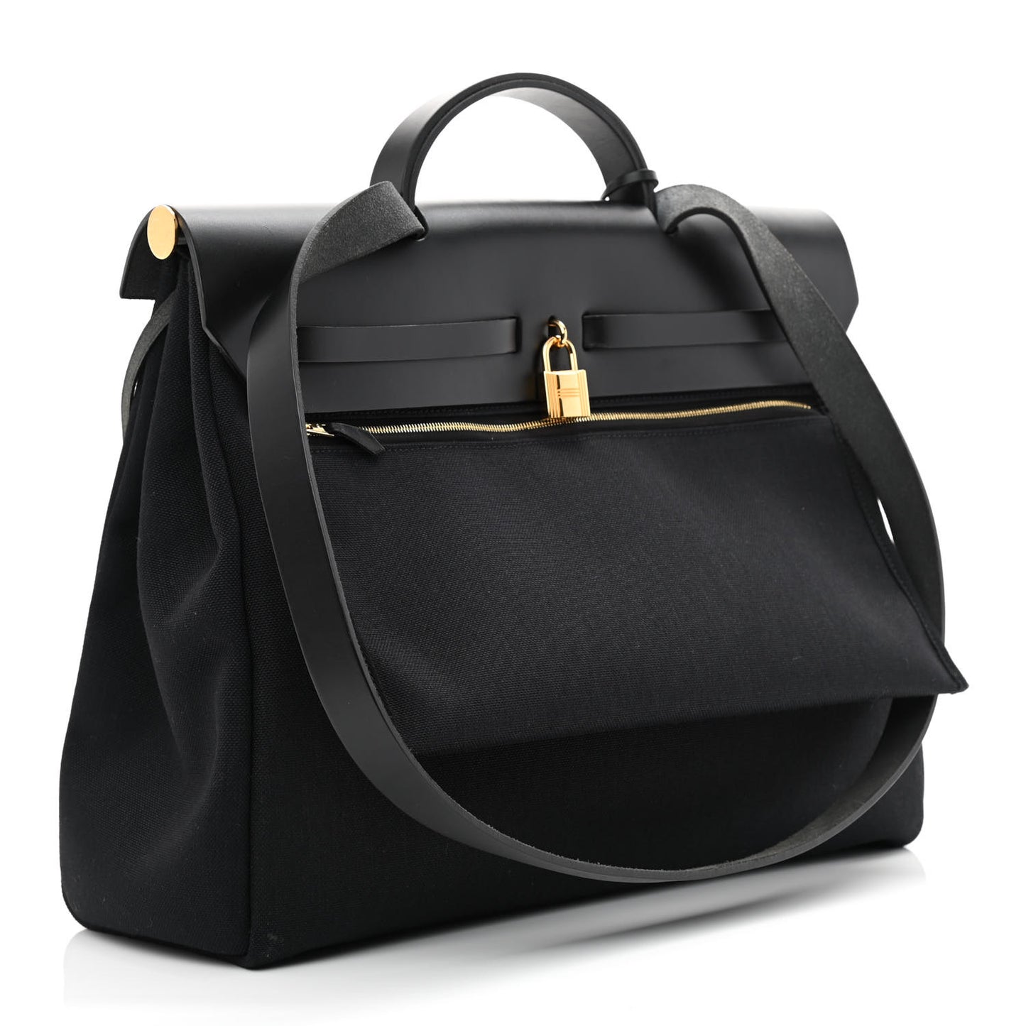 Toile Vache Calfskin Herbag 39 MM Black