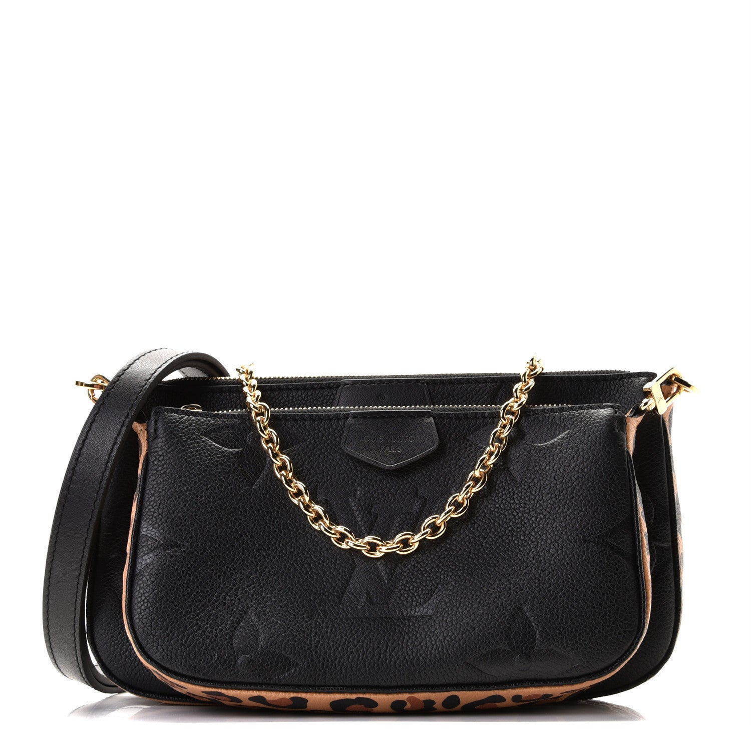 Louis Vuitton Empreinte Monogram Giant Wild At Heart Multi Pochette Accessories Black 1 of 11