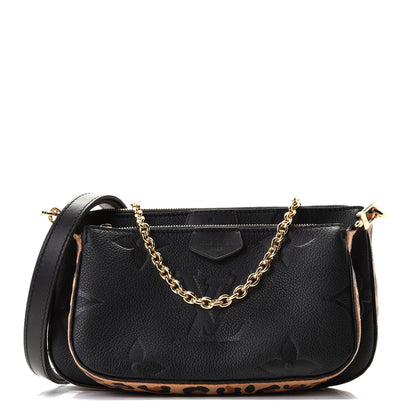 Louis Vuitton Empreinte Monogram Giant Wild At Heart Multi Pochette Accessories Black 1 of 11