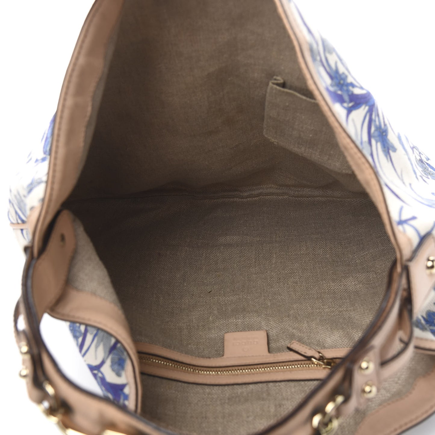 Canvas Flora Floral Large Wave Hobo Blue