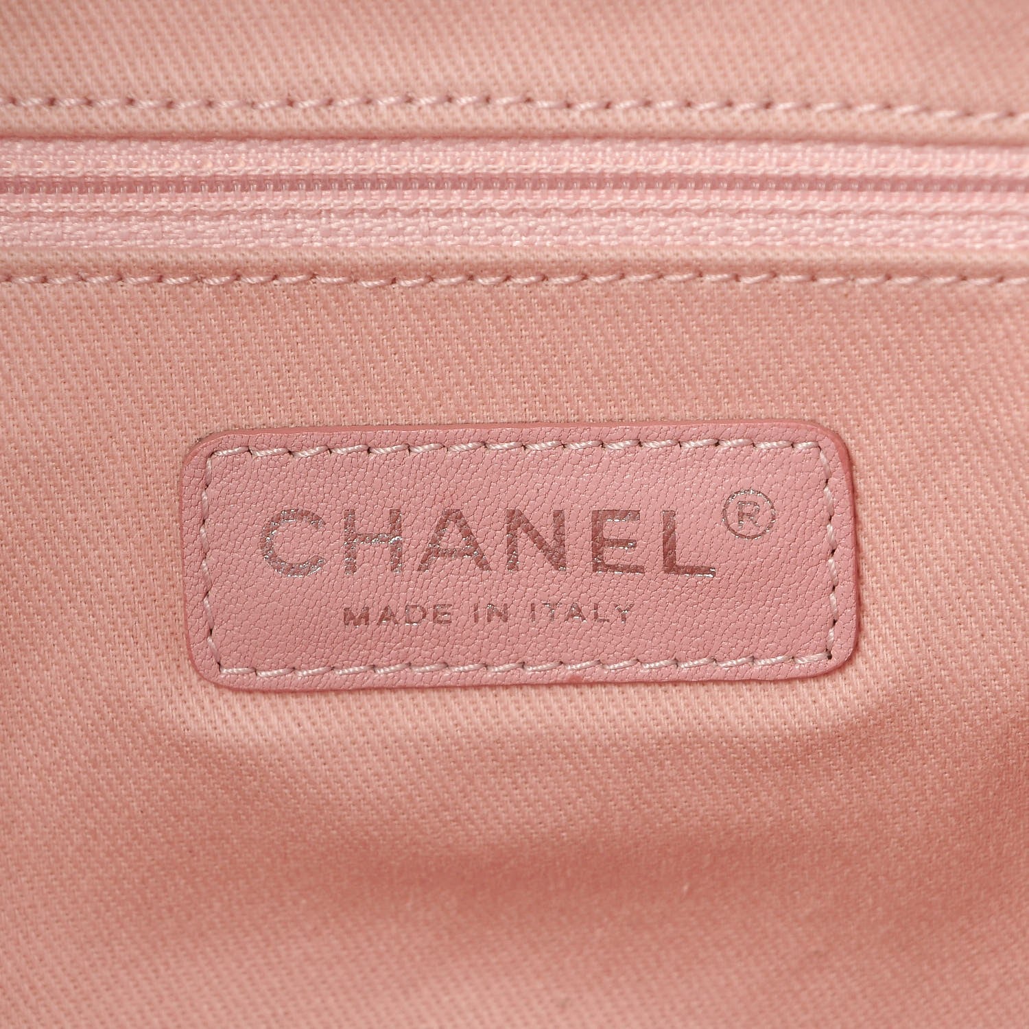 Chanel Woven Straw Raffia Large Deauville Tote Pink 7 of 17