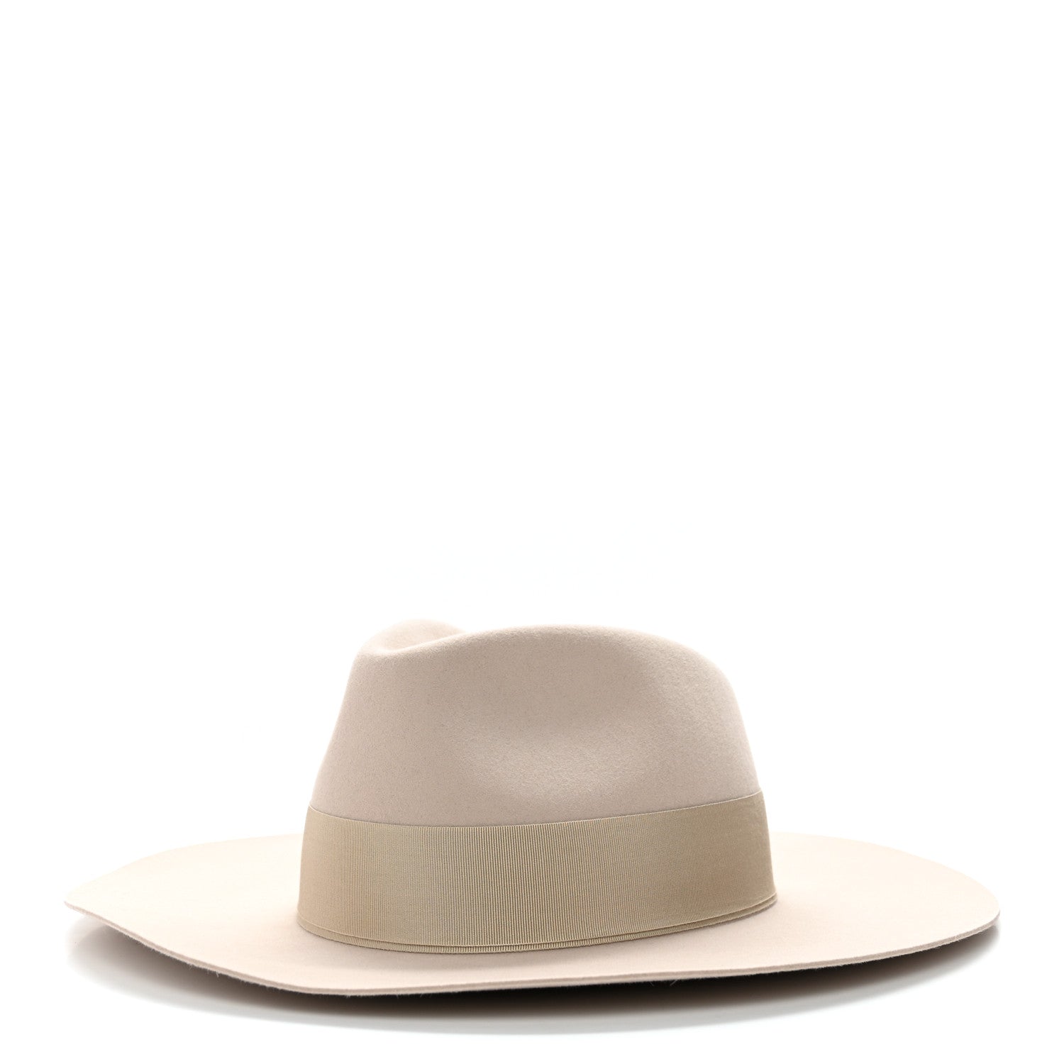 Hermes Rabbit Felt Faubourg Love Hat 55 Beige Perle 1 of 9