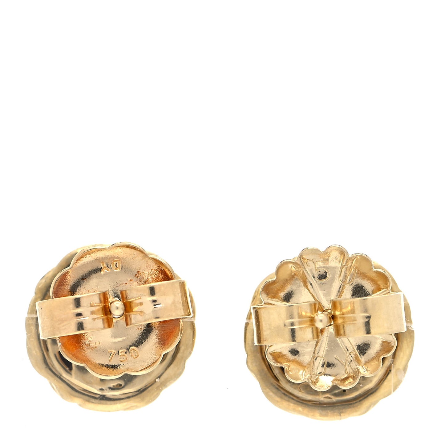 18K Yellow Gold Infinity Love Knot Earrings