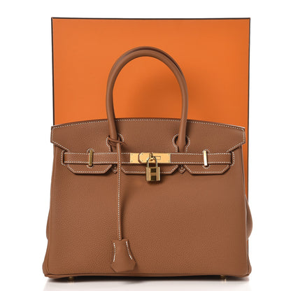 Hermes Togo Birkin 30 Gold 34 of 34