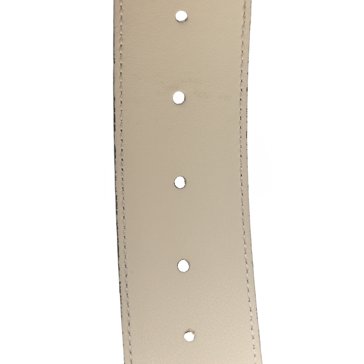 Gucci Calfskin Double G 40mm Belt 85 34 Mystic White 4 of 5