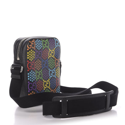 Gucci GG Supreme Monogram Psychedelic Messenger Bag Black 5 of 12
