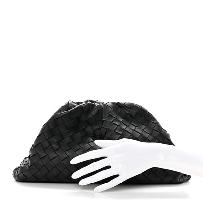 Bottega Veneta Nappa Maxi Intreccio The Pouch Oversized Clutch Black 2 of 12