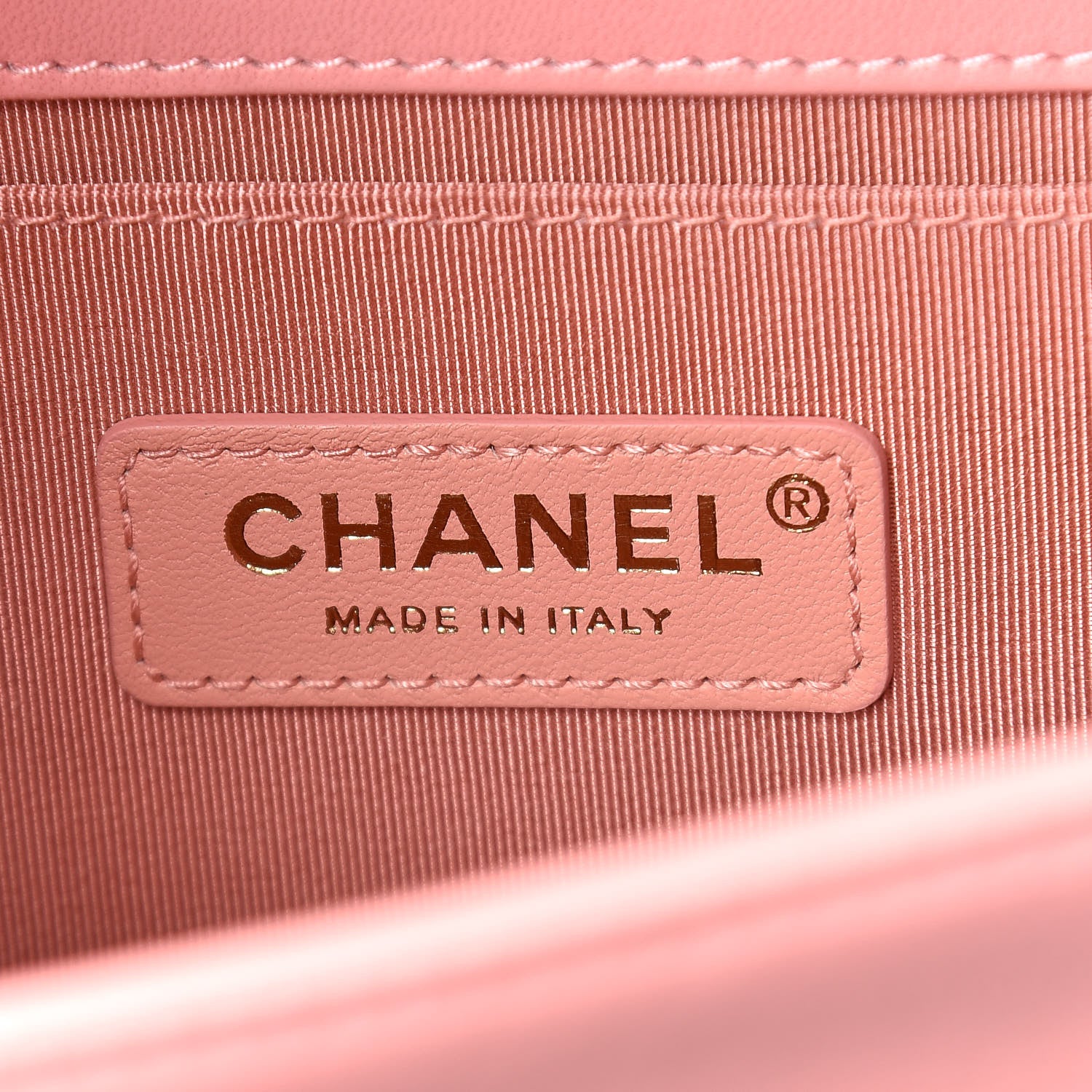 Chanel Fabric Chevron Braided Medium Boy Flap Light Pink Ivory 6 of 15