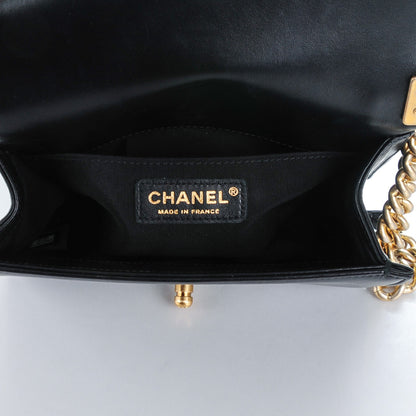 Chanel Lambskin Quilted Small Boy Flap Black 7 of 8