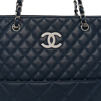 Chanel Calfskin Quilted In The Business North South Tote Blue 8 of 10