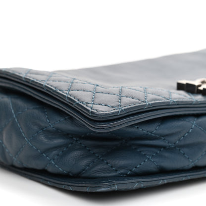 Chanel Calfskin Medium Boy Reverso Flap Blue 7 of 8