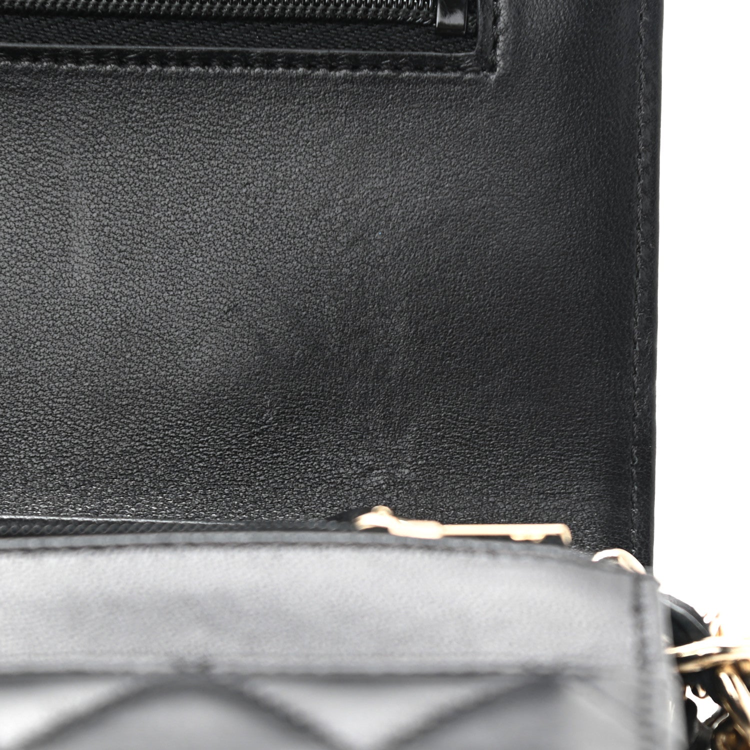 Chanel Lambskin Quilted Coco Charms Wallet On Chain Black 12 of 13