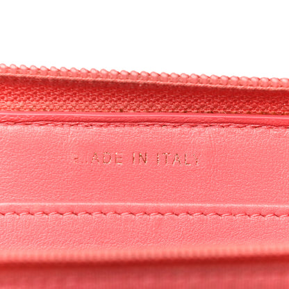 Chanel Caviar Quilted Large Boy Zip Around Wallet Coral 7 of 24