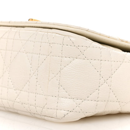 Christian Dior Calfskin Cannage Small Caro Bag Ivory 10 of 12