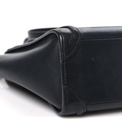 Celine Smooth Calfskin Nano Luggage Black 9 of 14