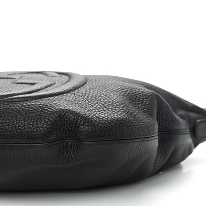 Gucci Pebbled Calfskin Medium Soho Hobo Black 10 of 15