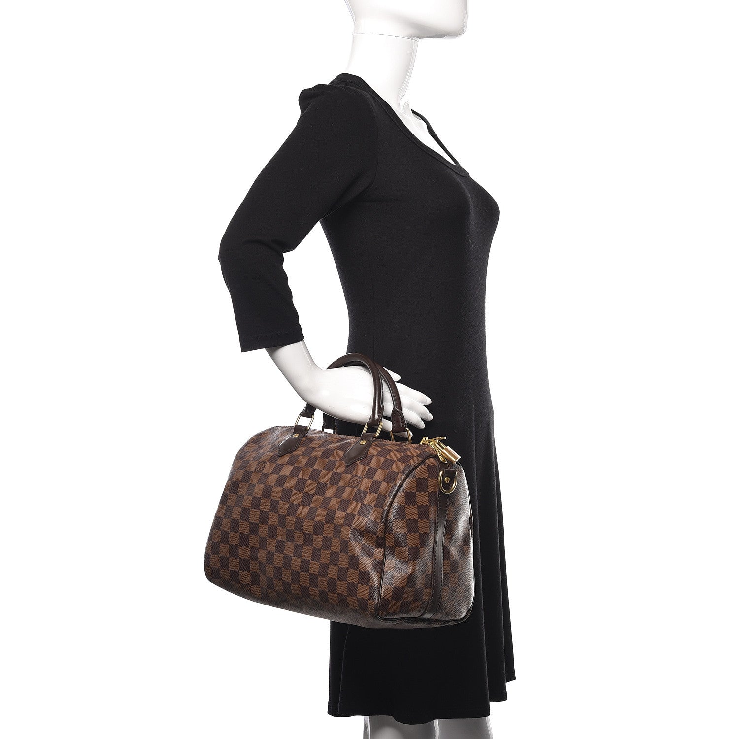 Louis Vuitton Damier Ebene Speedy Bandouliere 30 2 of 15