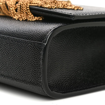 Saint Laurent Grain De Poudre Small Classic Monogram Kate Tassel Satchel Black 10 of 10