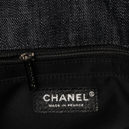 Chanel Denim Tweed Patchwork Medium Single Flap Multicolor 6 of 7