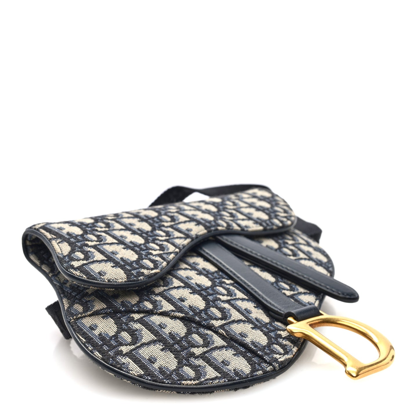 Oblique Saddle Belt Pouch Blue
