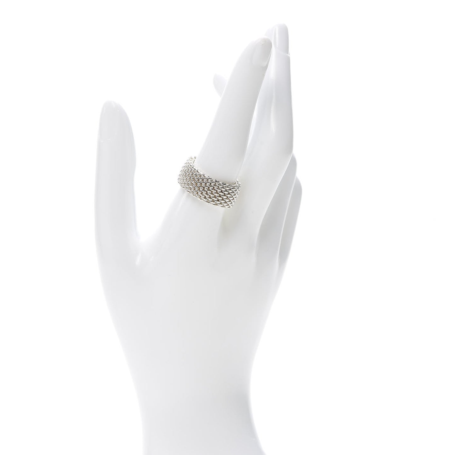 Sterling Silver Somerset Mesh Ring 58 8.5