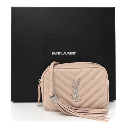 Saint Laurent Calfskin Matelasse Monogram Lou Belt Bag Marble Pink 9 of 9