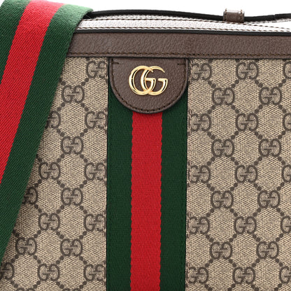Gucci GG Supreme Monogram Web Small Ophidia Top Handle Shoulder Bag Brown 8 of 10